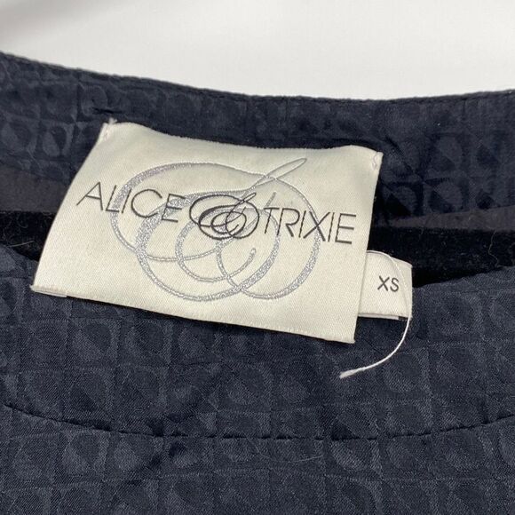 Alice & Trixie Women's 3/4 Sleeve Scoop Neck A-Line Dress Black Extra Small - Picture 13 of 15